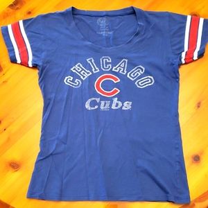Chicago Cubs 47 brand womens t-shirt sz M